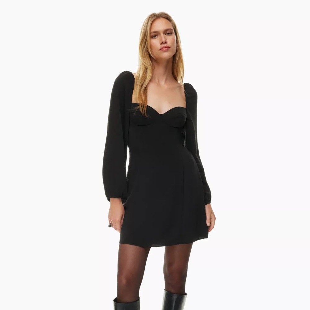 Aritzia Wilfred Novella Dress in Black